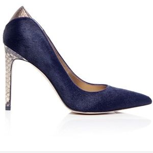 Sam Edelman Blue Dea Pony Hair Heel